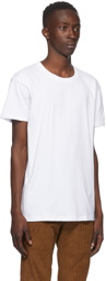 Naked & Famous Denim White Circular Knit T-Shirt