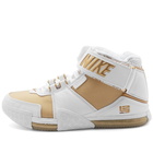 Nike Zoom Lebron II Sneakers in White/Metallic Gold