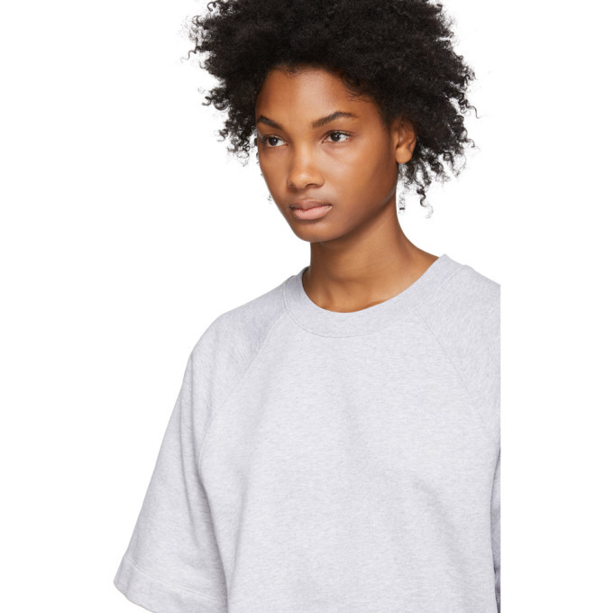 Grey short clearance sleeve sweatshirt