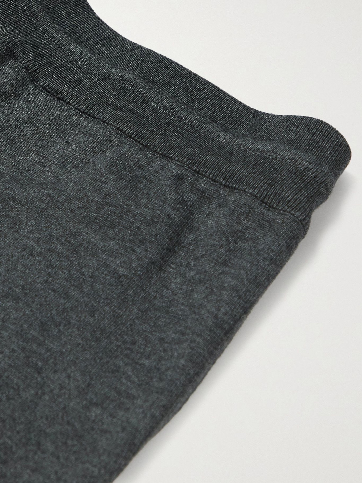 Loro Piana - Tapered Cashmere and Cotton-Blend Sweatpants - Gray Loro Piana