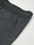 Loro Piana - Tapered Cashmere and Cotton-Blend Sweatpants - Gray