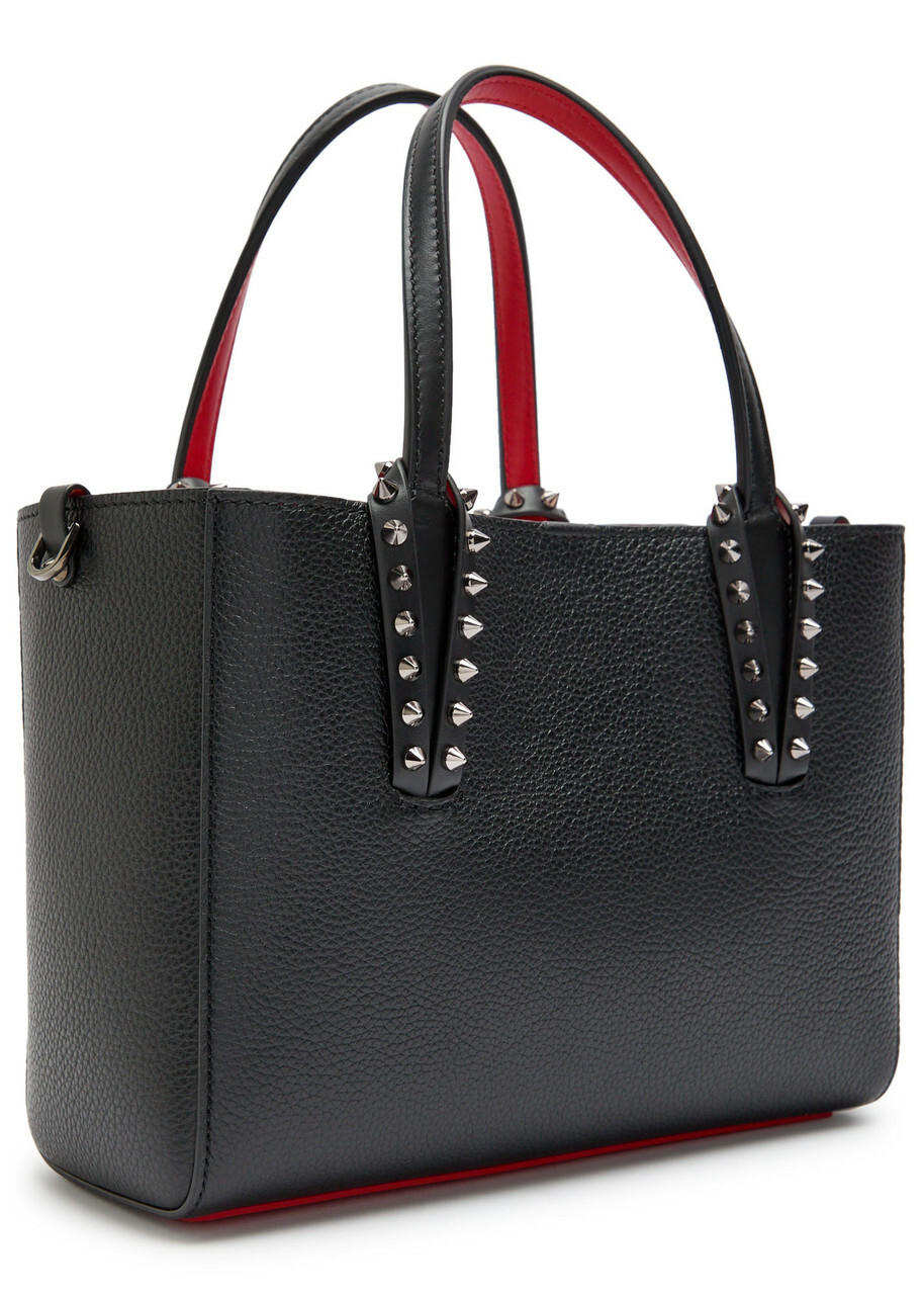 Christian Louboutin Cabata Mini Grained Leather Tote - Black - One Size