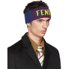 Fendi Blue Logo Headband