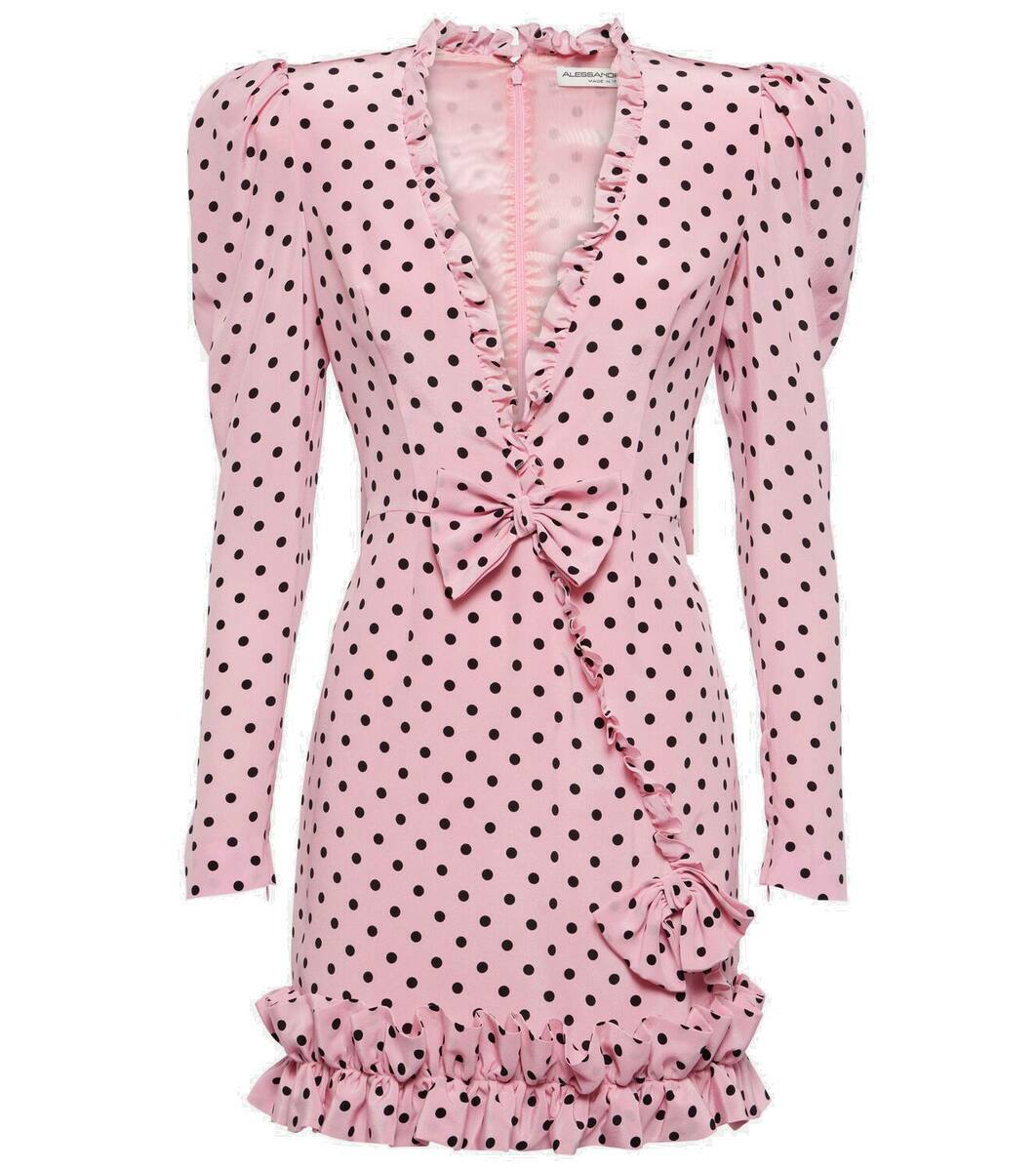 ワンピース ALESSANDRA RICH FW25 Polka dot dress (FABX4108F4655 1643) POLKA DOT DRESS WITH JEWEL BUTTONS – Alessandra Rich