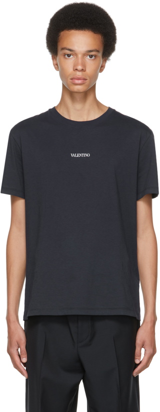 Photo: Valentino Navy Logo T-Shirt