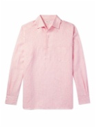 Loro Piana - André Striped Linen Shirt - Pink