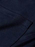 Private White V.C. - Wool and Cashmere-Blend Jersey Shirt - Blue