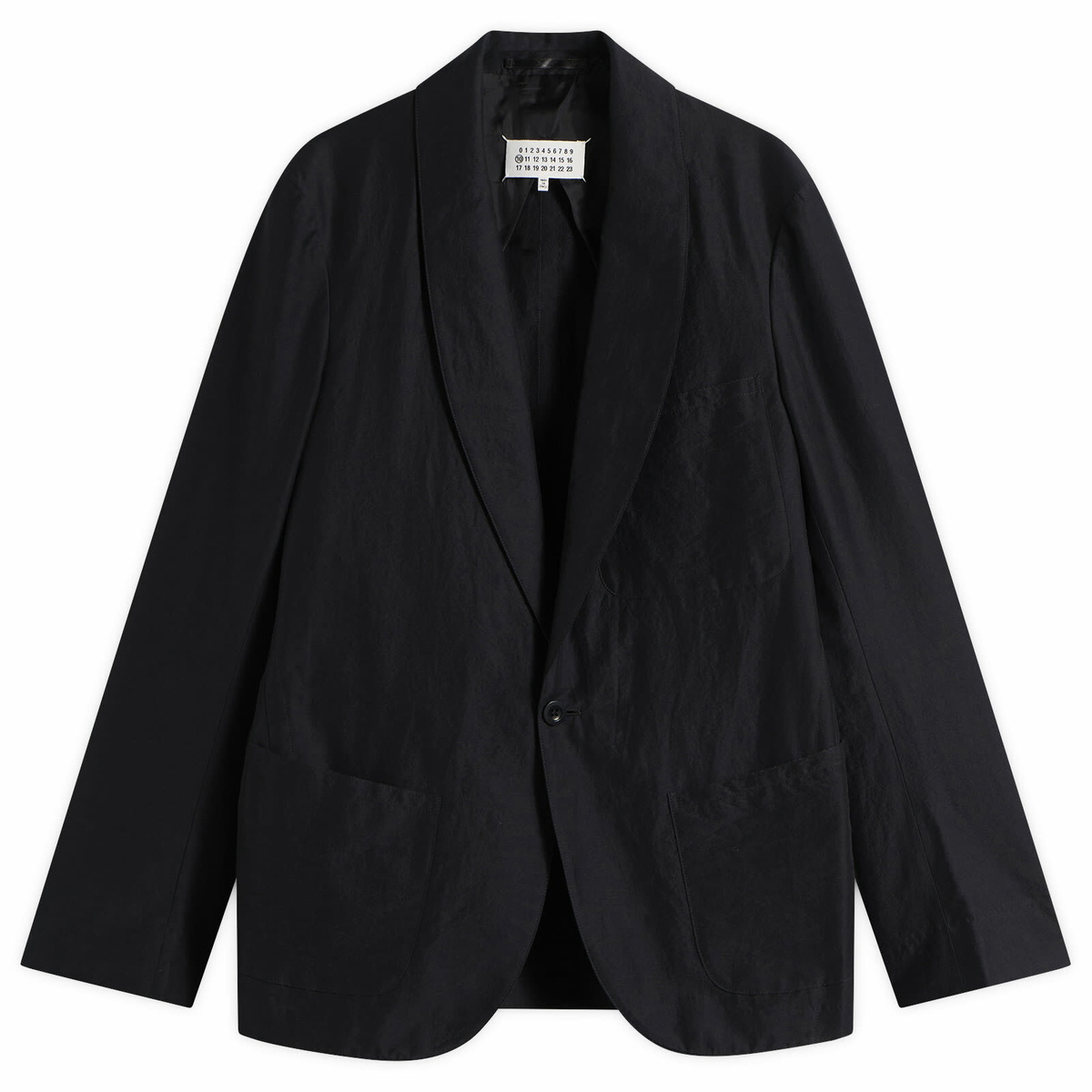 Maison Margiela Men's Double Pocket Blazer in Dark Blue