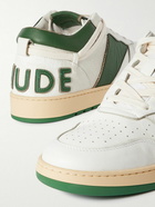 Rhude - Rhecess Colour-Block Distressed Leather Sneakers - White