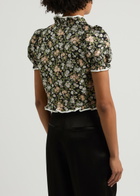 Sister Jane Graces Floral-jacquard top Green