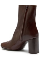 Lemaire Anatomic 80 Leather Boots Burgundy