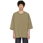 Homme Plisse Issey Miyake Beige WG Knit Three-Quarter Sleeve T-Shirt