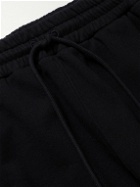 Off-White - Straight-Leg Printed Loopback Cotton-Jersey Sweatpants - Black