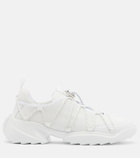 Roger Vivier Viv' Zag leather-trimmed mesh sneakers