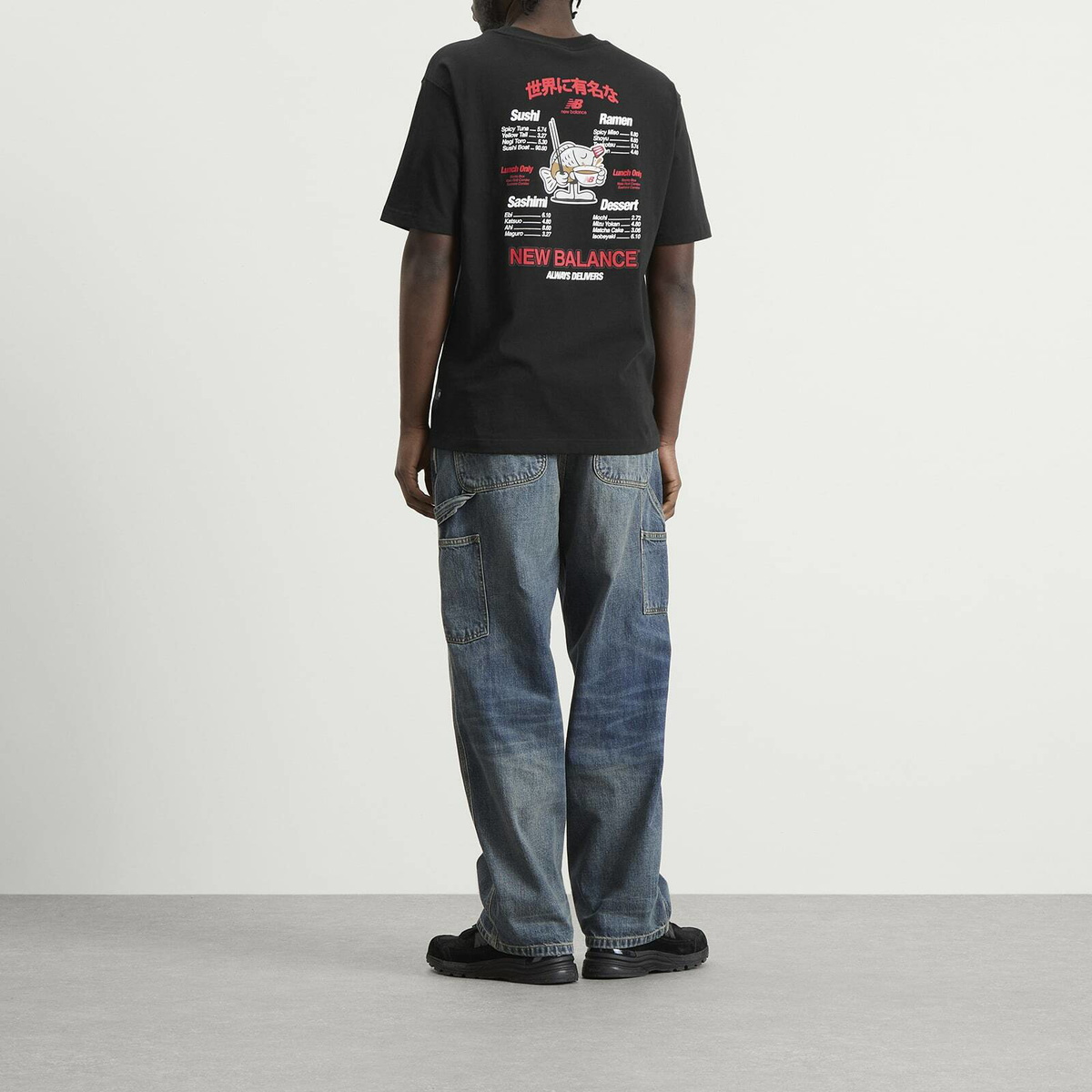 New Balance Men's Ramen T-Shirt in Black