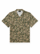 A.P.C. - Lloyd Convertible-Collar Printed Cotton Shirt - Green