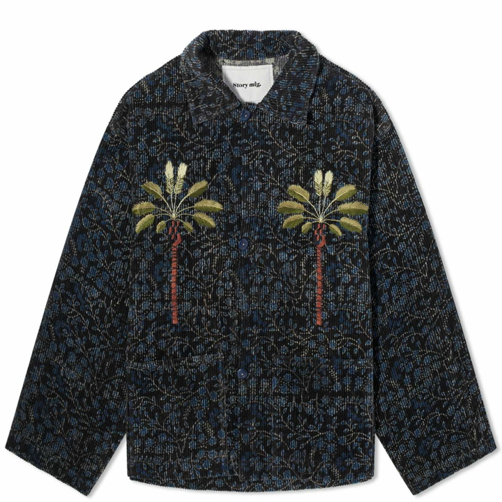 Photo: Story mfg. Men's Palm Trees SOT Jacket in Black Herbal Double Date