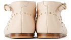 Chloé Baby Pink Studded Ankle Boots