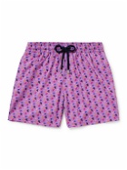 Vilebrequin - Moorise Straight-Leg Mid-Length Printed Recycled Swim Shorts - Purple