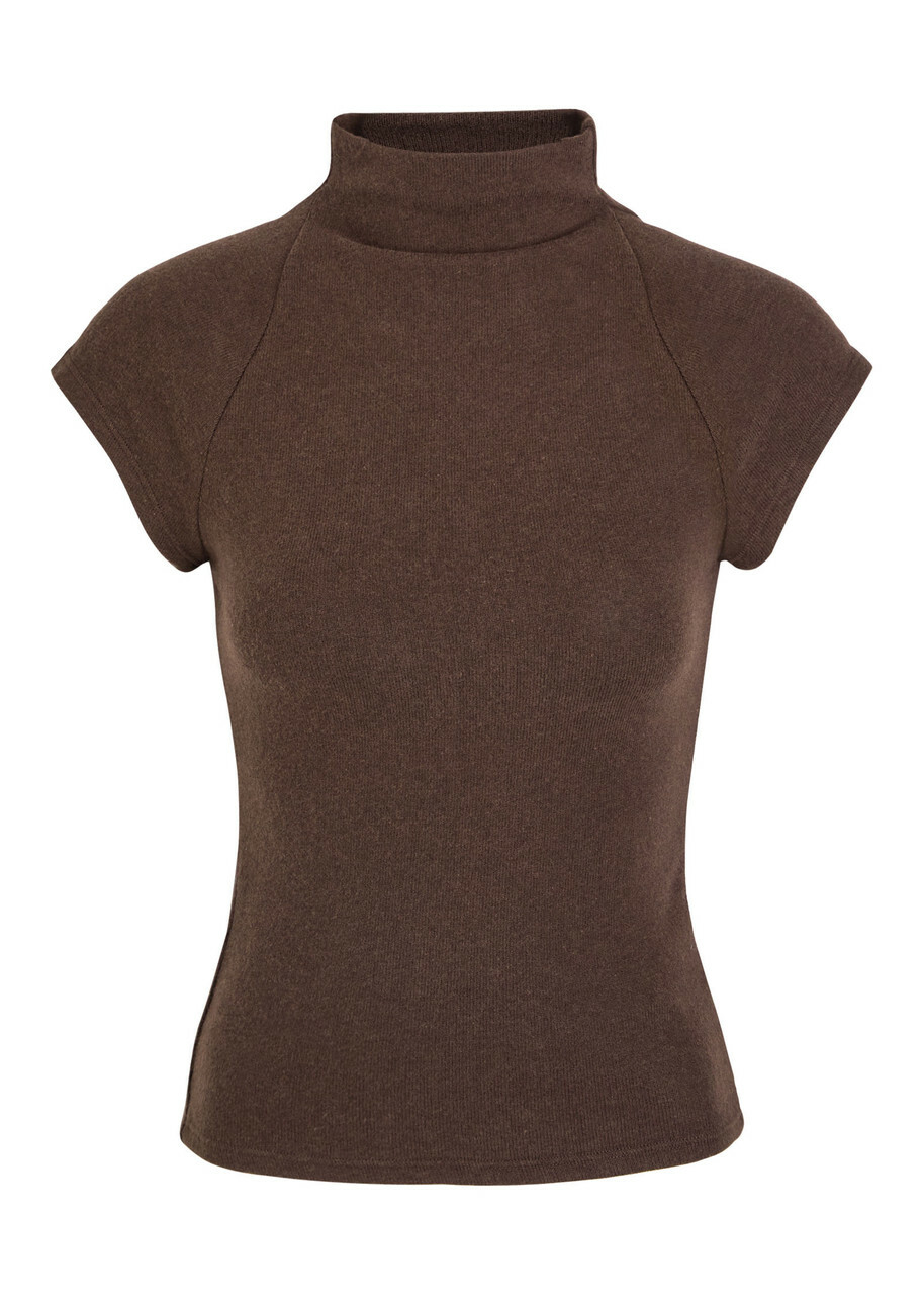 Reformation Pien Knit top Dark Brown