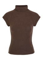 Reformation Pien Knit top Dark Brown