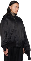 FUMITO GANRYU Black Graffiti MA-1 Bomber Jacket