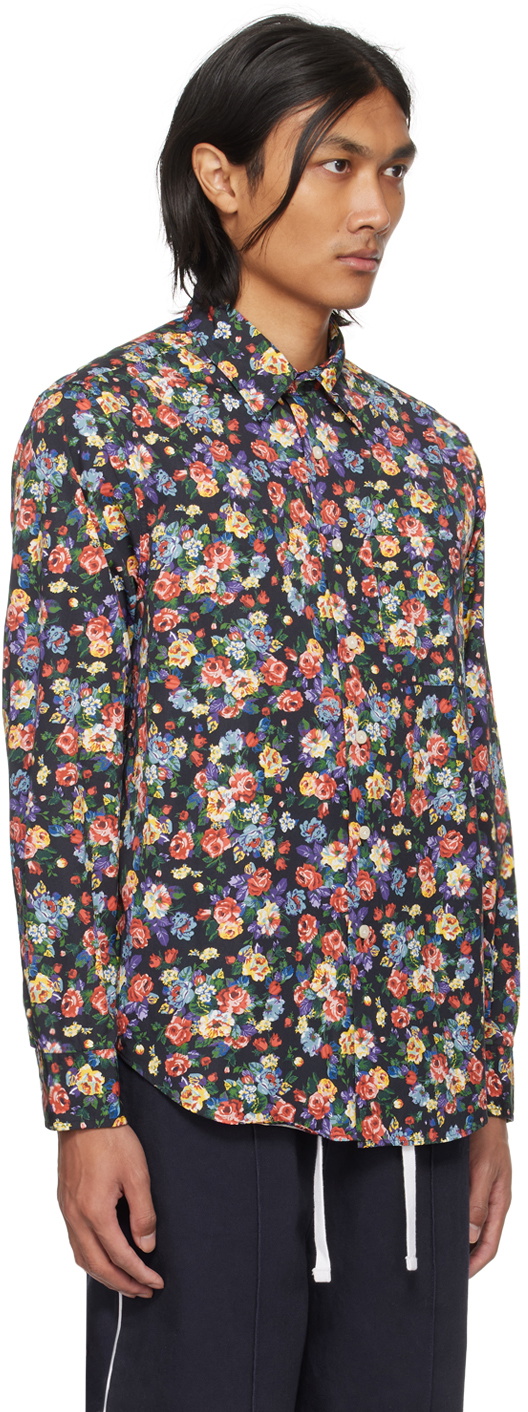 Noah Black The Cure Floral Shirt