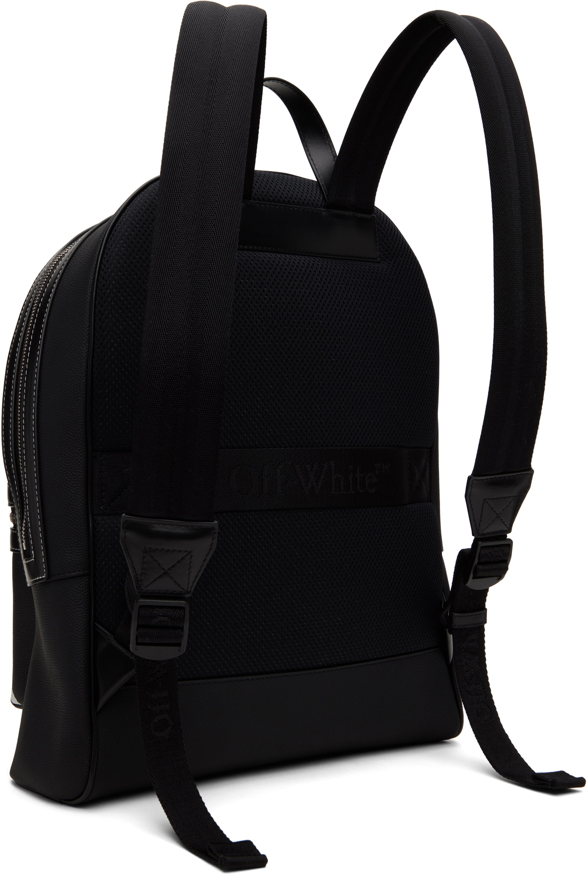 Off-White Black Basket Round Backpack