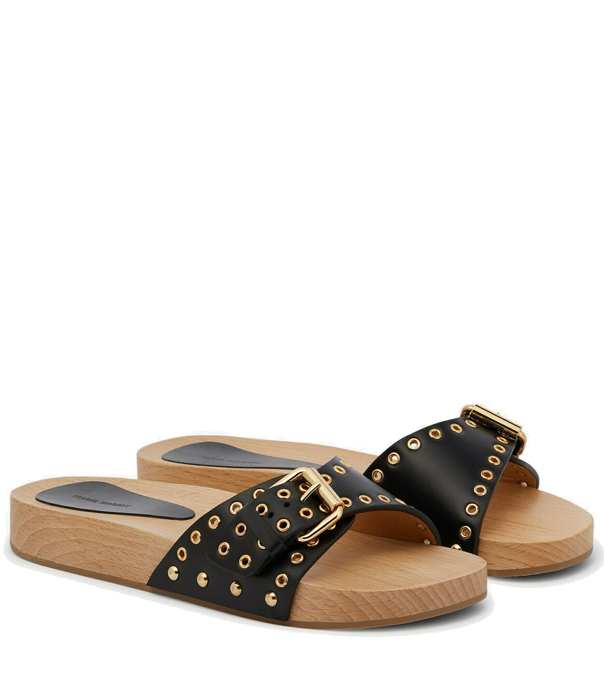 サンダル・ミュール ISABEL MARANT Embellished Suede Sandals ISABEL MARANT Ophie eyelet-embellished suede slingback