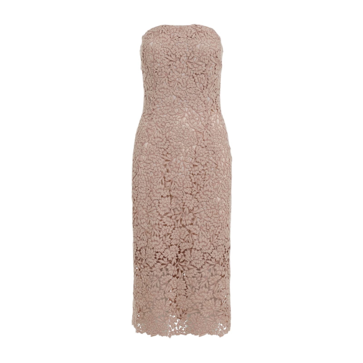 ERMANNO SCERVINO Cotton Blend Lace Long Dress Ermanno Scervino