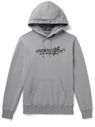 Undercover - Logo-Print Cotton-Jersey Hoodie - Gray