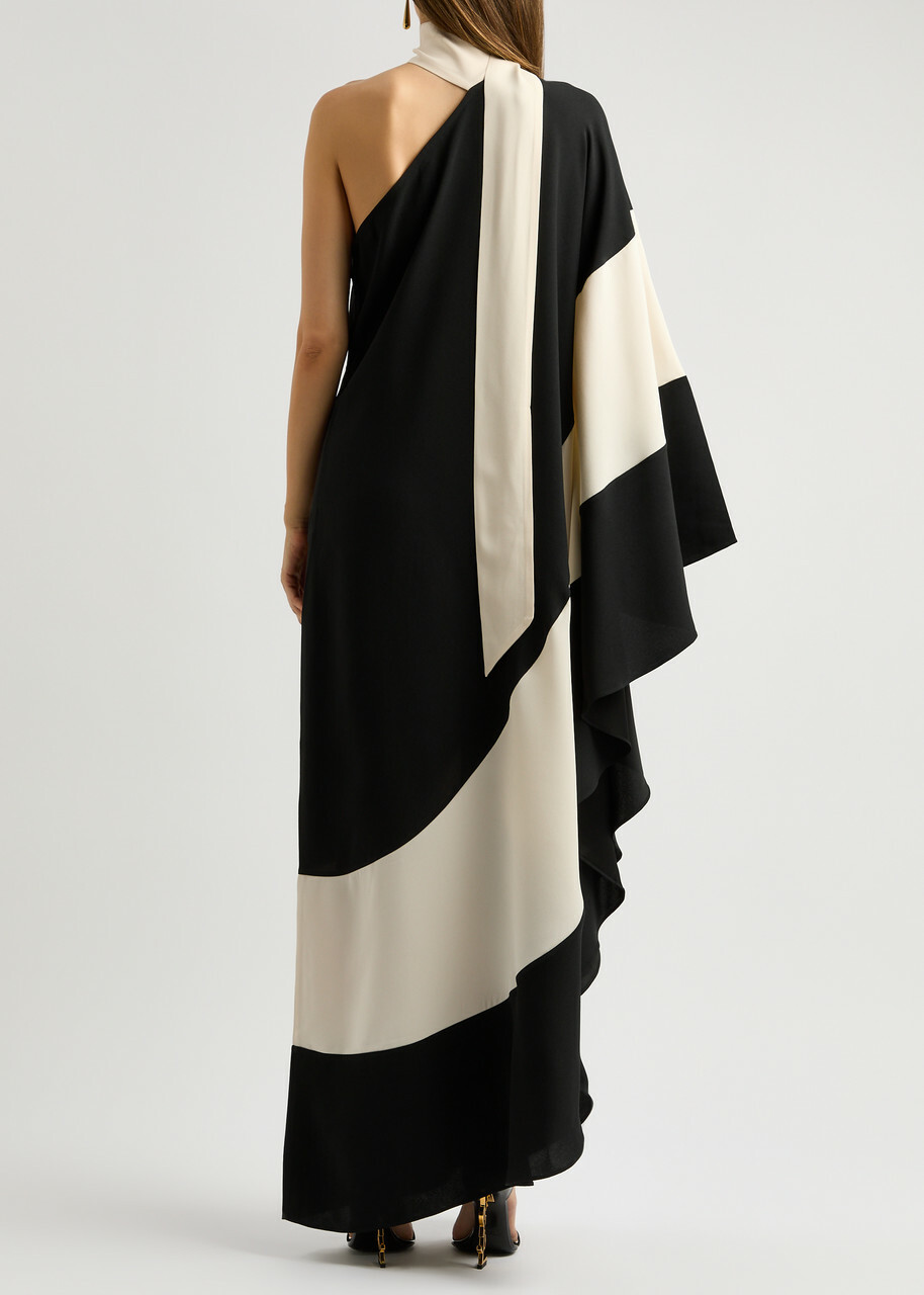 chinese dress ladies Women's Black One Shoulder Gown main image 1