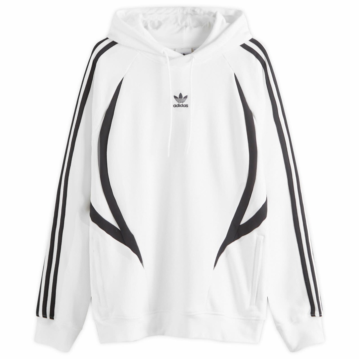 Photo: Adidas Men's Archive Hoodie in White/Black