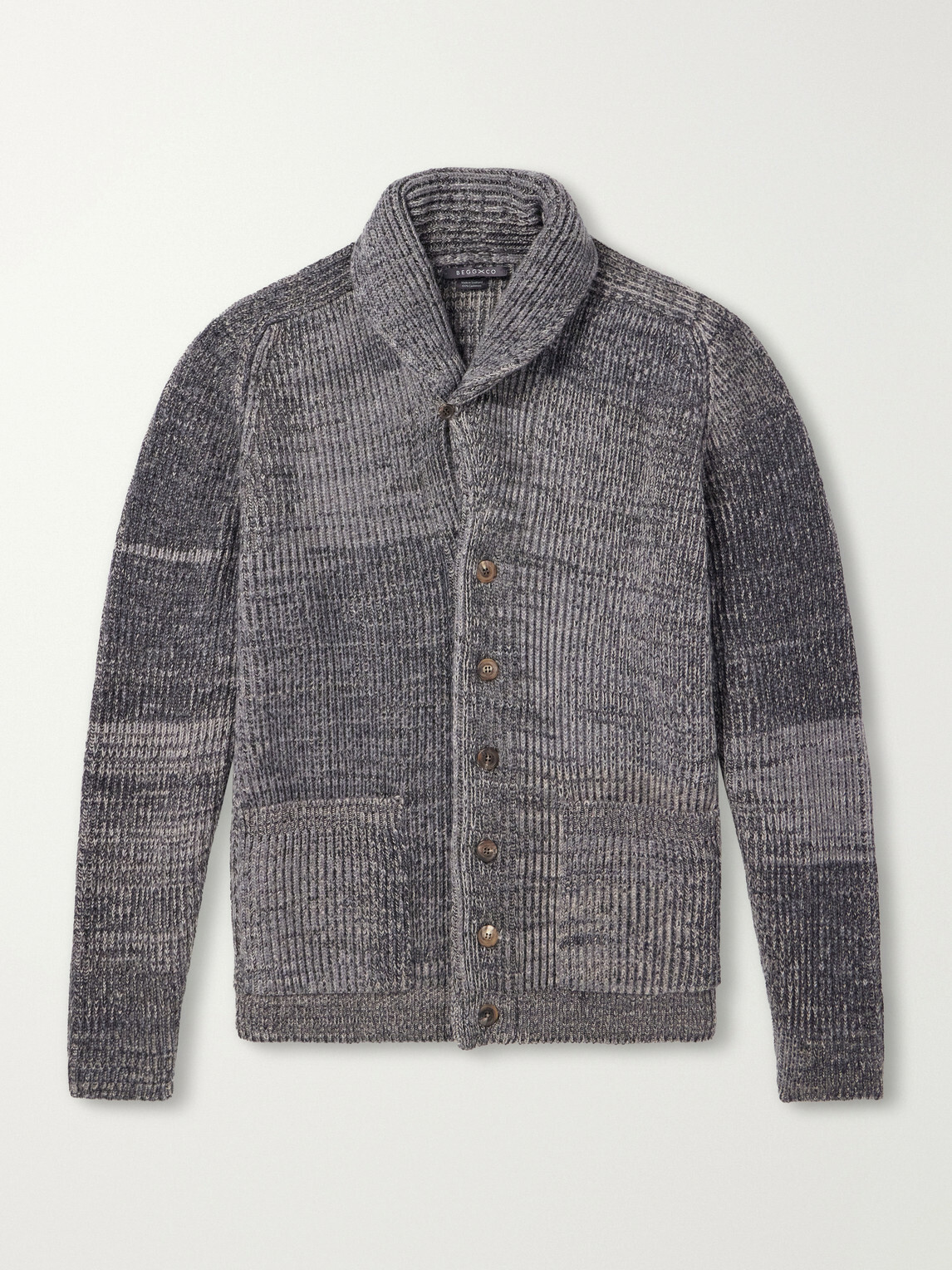Begg & Co - Surfer Cashmere Cardigan - Gray