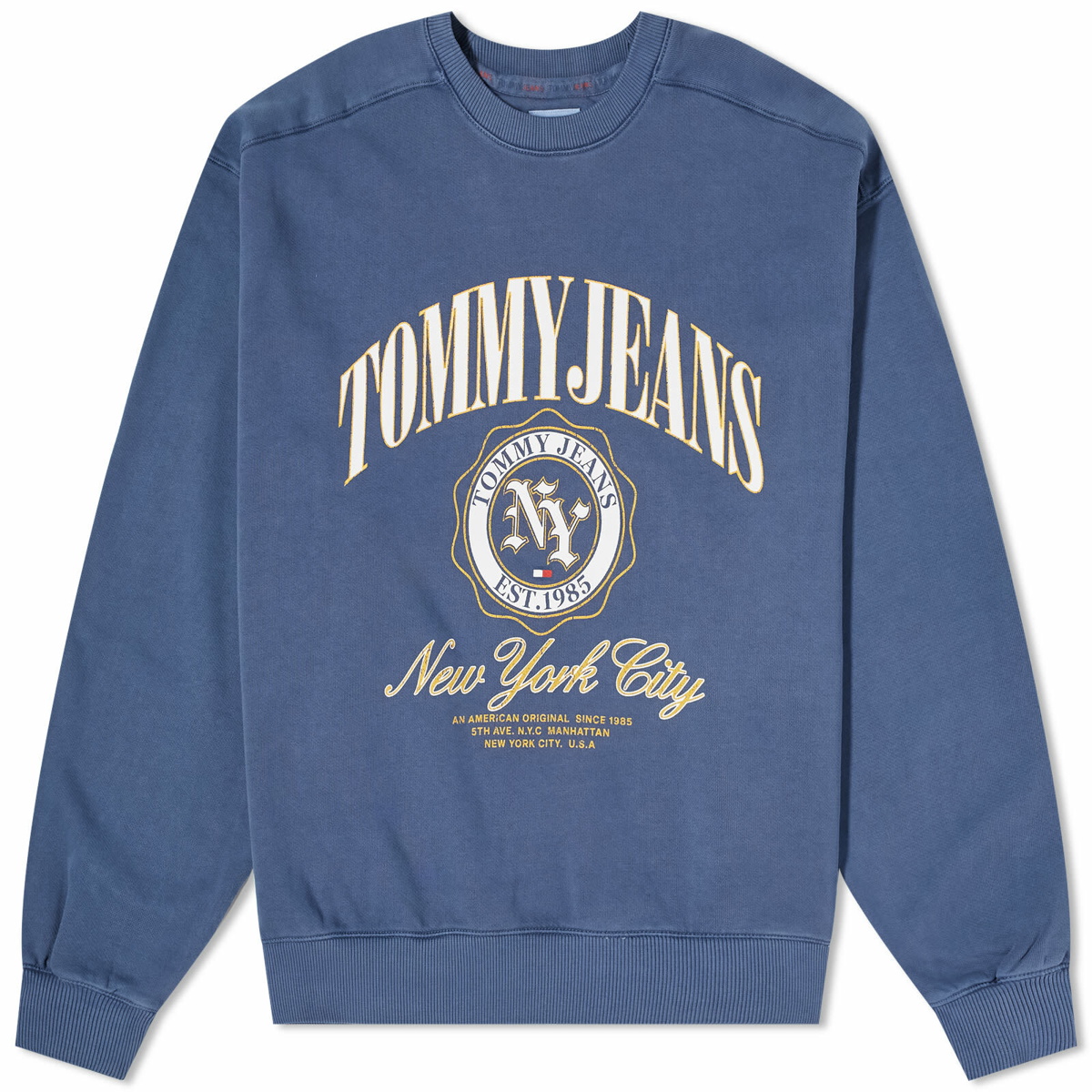 Tommy Jeans Men's Reversible Monogram Flag Parka Jacket in Cobalt