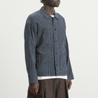 YMC Men's Waffle Check PJ Shirt in Navy
