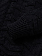 S.N.S. Herning - Epigon Shawl-Collar Virgin Wool Cardigan - Blue