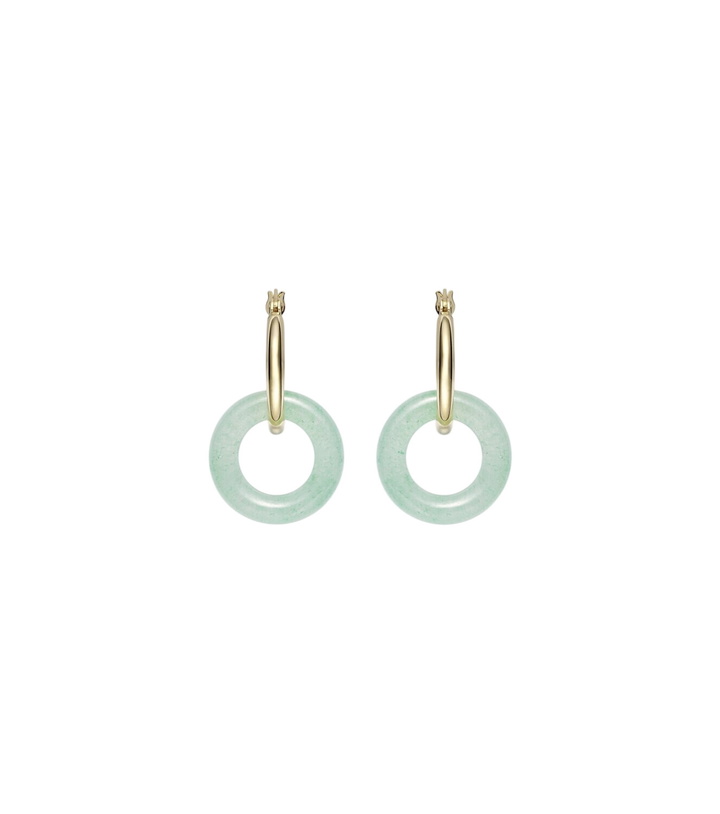 Photo: Mateo 14kt gold (585/1000) earrings with jade