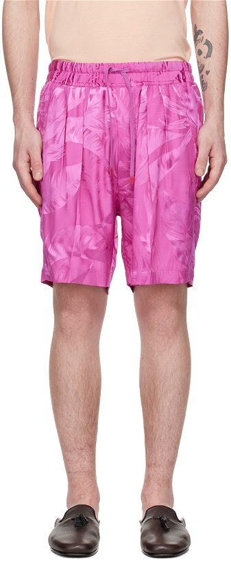 Photo: TOM FORD Pink Floral Shorts