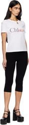 Chloé White Cotton Jersey Baby Fit Logo T-shirt