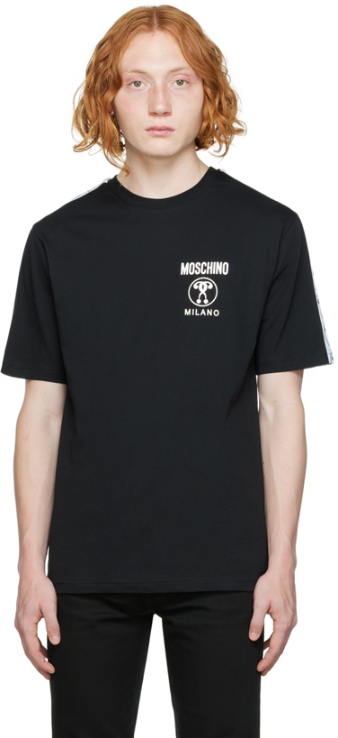 Photo: Moschino Black Jacquard T-Shirt