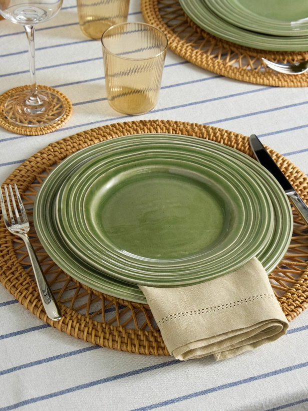 Photo: The Conran Shop - Amberley Set of Four Glazed Stoneware Dinner Plates, 23cm