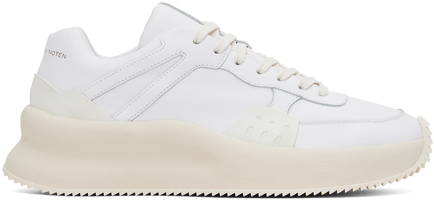 Photo: Dries Van Noten White & Off-White Platform Sneakers
