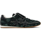AMIRI Black & Green Pacific Flat Sneakers