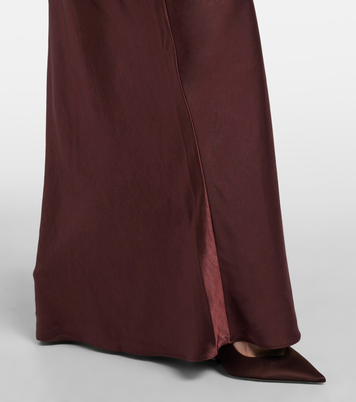 Self-Portrait Embellished satin gown