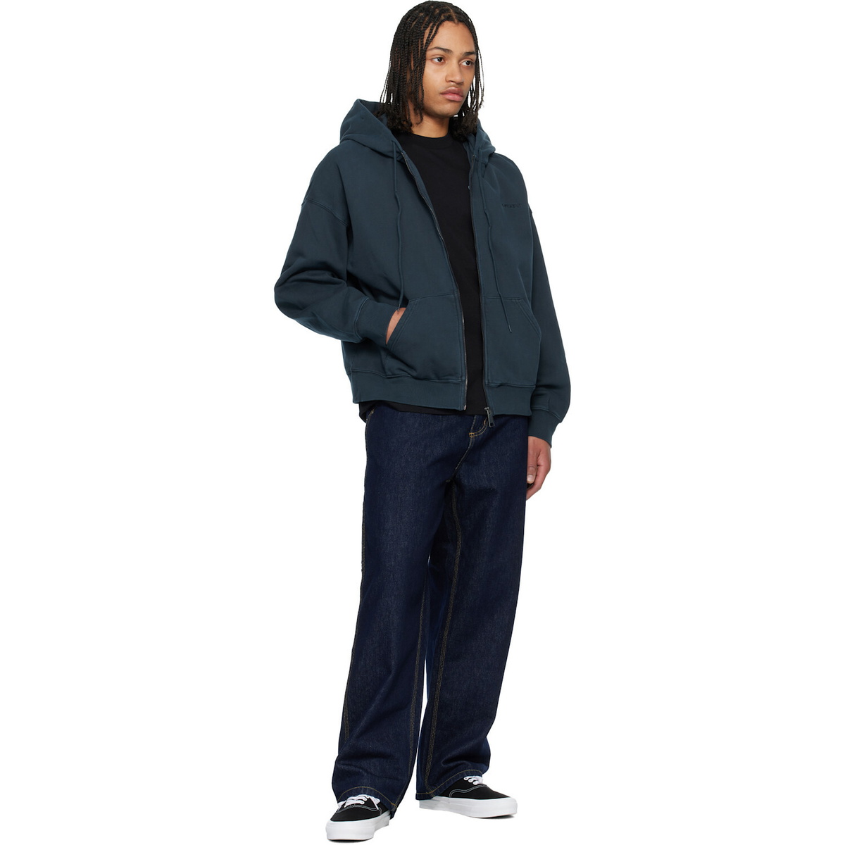 Carhartt Work In Progress Navy Benton Hoodie