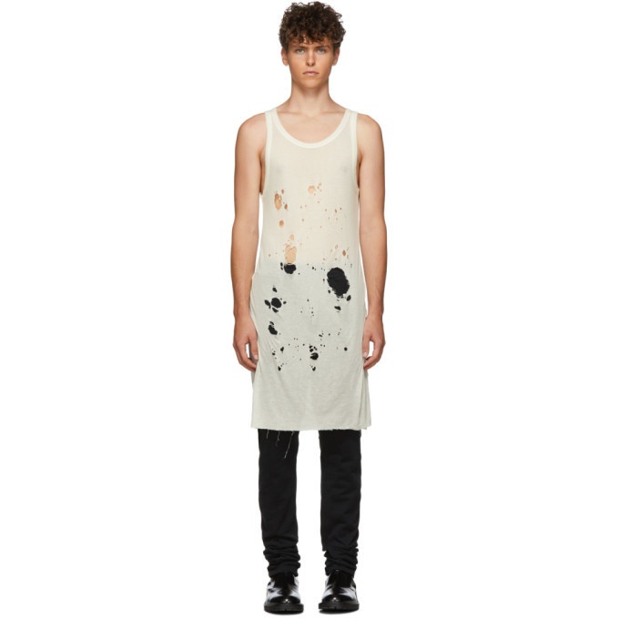 Photo: Ann Demeulemeester Off-White Holes Tank Top