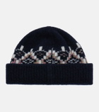 Loewe Fair Isle sequined wool-blend beanie