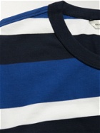 Club Monaco - Striped Cotton-Jersey T-Shirt - Blue
