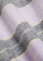 Guest In Residence Grizzly Striped Cashmere Jumper Purple